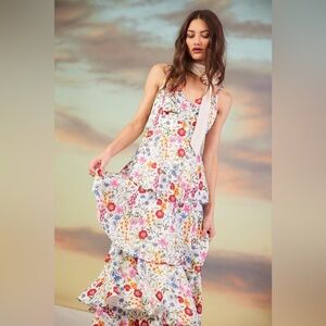 Dillard Skies Are Blue Floral Maxi Dress - Multicolor